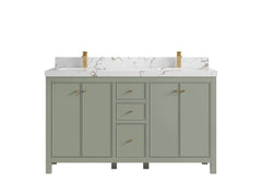 Chicago 60 in. W x 22 in. D Double Sink Bathroom Vanity - photo 37