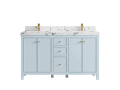 Chicago 60 in. W x 22 in. D Double Sink Bathroom Vanity - photo 41