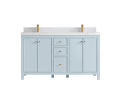 Chicago 60 in. W x 22 in. D Double Sink Bathroom Vanity - photo 31
