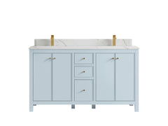Chicago 60 in. W x 22 in. D Double Sink Bathroom Vanity - photo 25