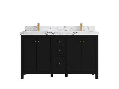 Chicago 60 in. W x 22 in. D Double Sink Bathroom Vanity - Willow Bath and Vanity