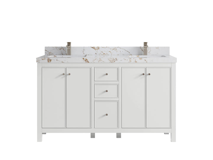 Chicago 60 in. W x 22 in. D Double Sink Bathroom Vanity - photo 39