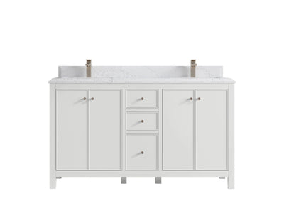Chicago 60 in. W x 22 in. D Double Sink Bathroom Vanity - Willow Bath and Vanity