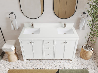 Chicago 60 in. W x 22 in. D Double Sink Bathroom Vanity - Willow Bath and Vanity