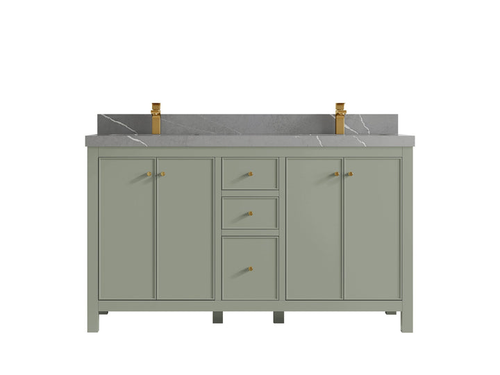 Chicago 60 in. W x 22 in. D Double Sink Bathroom Vanity - photo 35
