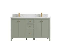 Chicago 60 in. W x 22 in. D Double Sink Bathroom Vanity - photo 25