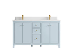 Chicago 60 in. W x 22 in. D Double Sink Bathroom Vanity - photo 29