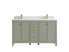 Chicago 60 in. W x 22 in. D Double Sink Bathroom Vanity - photo 27
