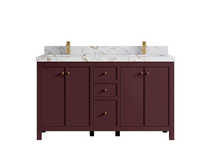 Chicago 60 in. W x 22 in. D Double Sink Bathroom Vanity - photo 21