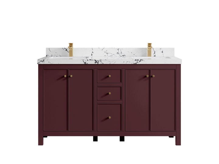 Chicago 60 in. W x 22 in. D Double Sink Bathroom Vanity - photo 23