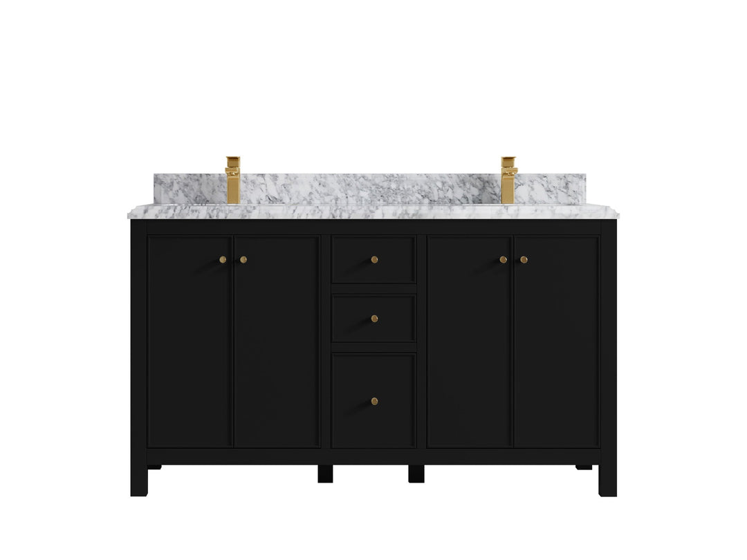 Chicago 60 in. W x 22 in. D Double Sink Bathroom Vanity - Willow Bath and Vanity