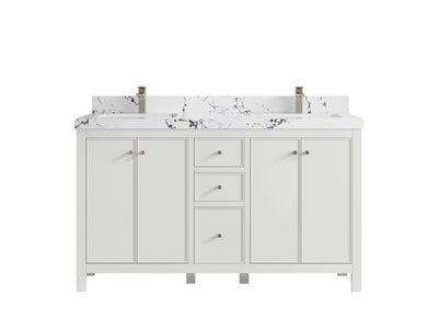 Chicago 60 in. W x 22 in. D Double Sink Bathroom Vanity - Willow Bath and Vanity