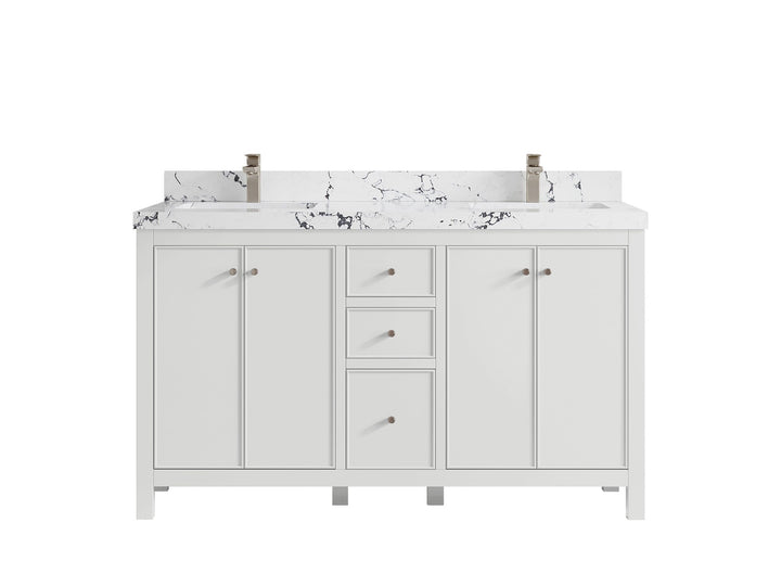 Chicago 60 in. W x 22 in. D Double Sink Bathroom Vanity - photo 41