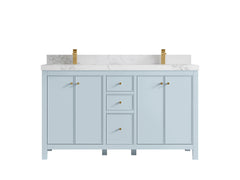 Chicago 60 in. W x 22 in. D Double Sink Bathroom Vanity - photo 19