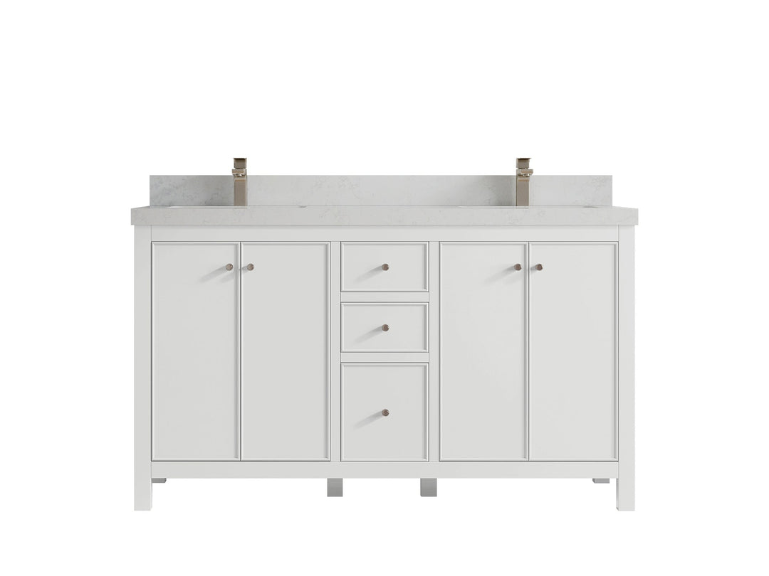 Chicago 60 in. W x 22 in. D Double Sink Bathroom Vanity - Willow Bath and Vanity