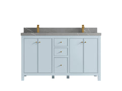 Chicago 60 in. W x 22 in. D Double Sink Bathroom Vanity - photo 35