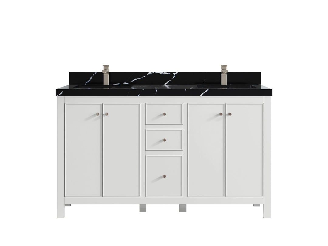 Chicago 60 in. W x 22 in. D Double Sink Bathroom Vanity - Willow Bath and Vanity