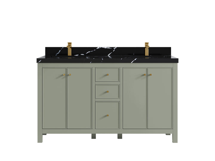 Chicago 60 in. W x 22 in. D Double Sink Bathroom Vanity - photo 9