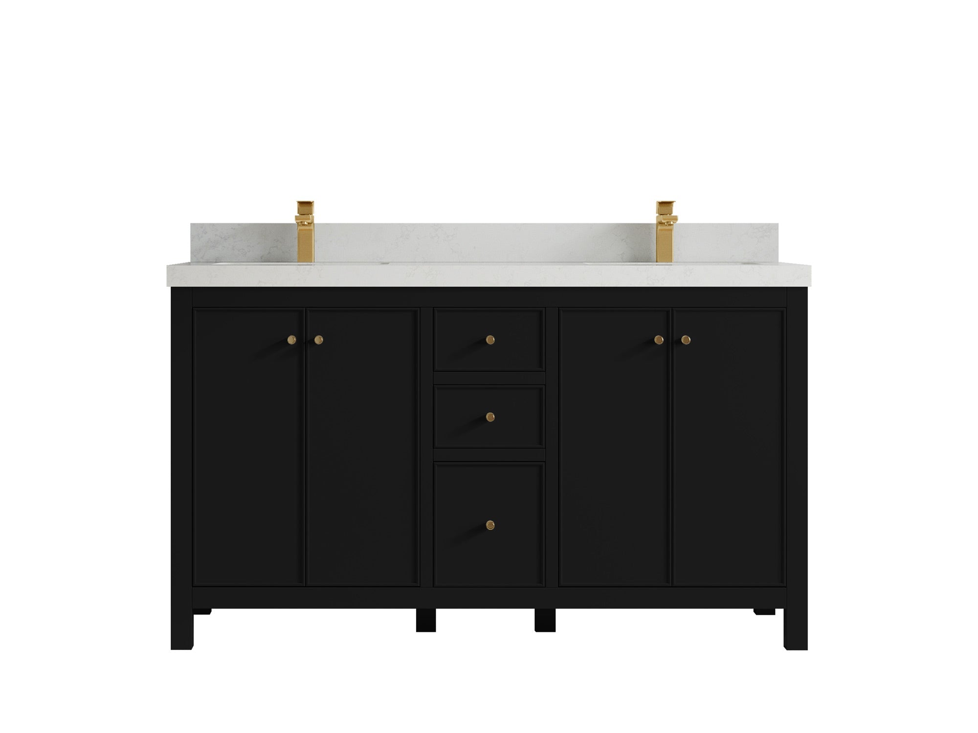 Chicago 60 in. W x 22 in. D Double Sink Bathroom Vanity - Willow Bath and Vanity