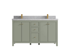 Chicago 60 in. W x 22 in. D Double Sink Bathroom Vanity - photo 33