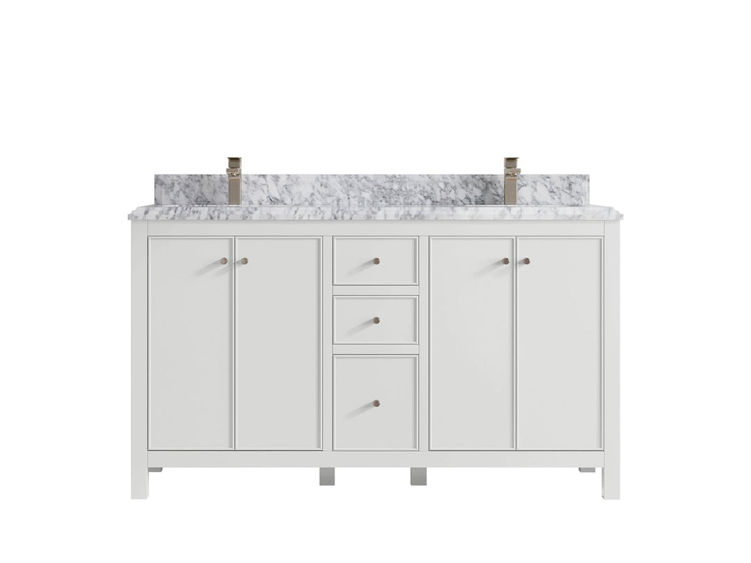 Chicago 60 in. W x 22 in. D Double Sink Bathroom Vanity - Willow Bath and Vanity