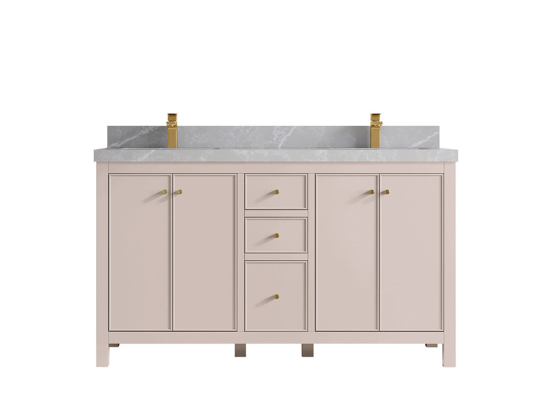 Chicago 60 in. W x 22 in. D Double Sink Bathroom Vanity - Willow Bath and Vanity