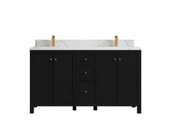 Chicago 60 in. W x 22 in. D Double Sink Bathroom Vanity - photo 25