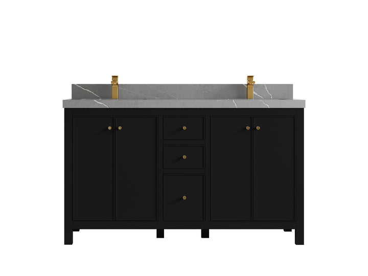 Chicago 60 in. W x 22 in. D Double Sink Bathroom Vanity - photo 35