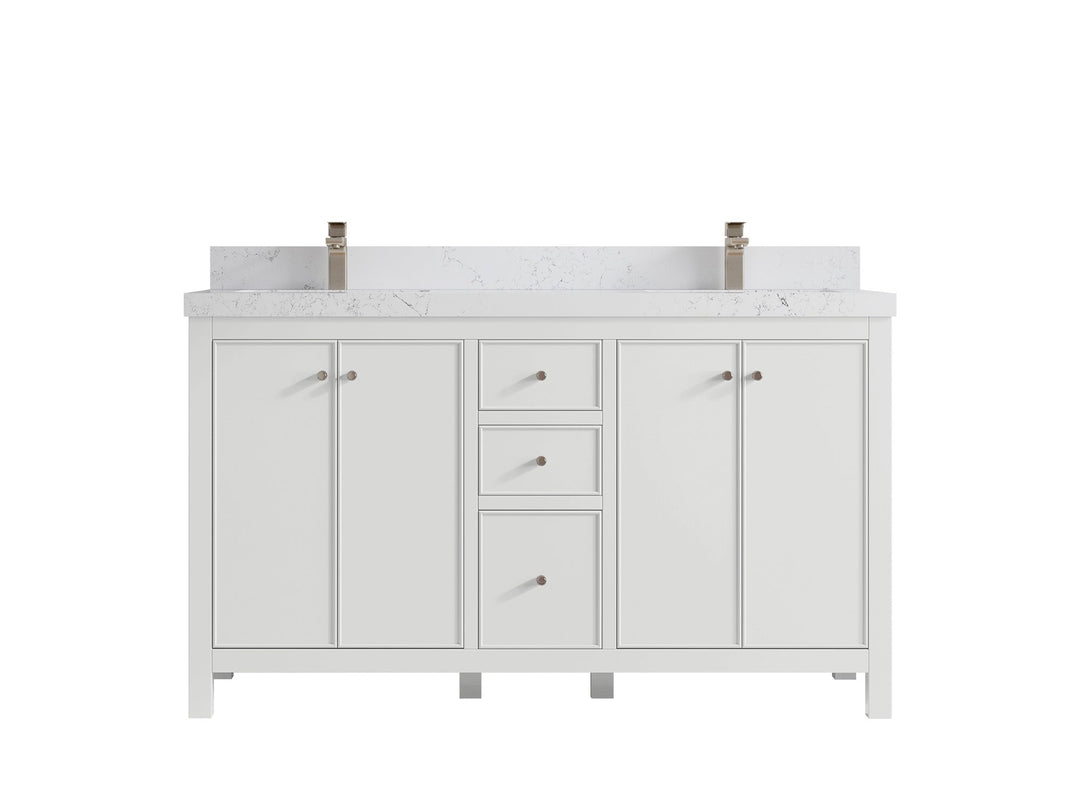 Chicago 60 in. W x 22 in. D Double Sink Bathroom Vanity - Willow Bath and Vanity