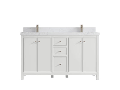 Chicago 60 in. W x 22 in. D Double Sink Bathroom Vanity - Willow Bath and Vanity
