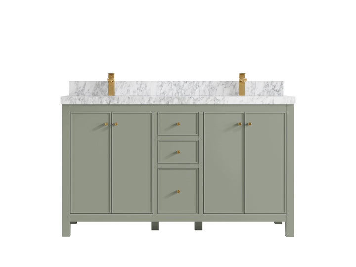 Chicago 60 in. W x 22 in. D Double Sink Bathroom Vanity - photo 11