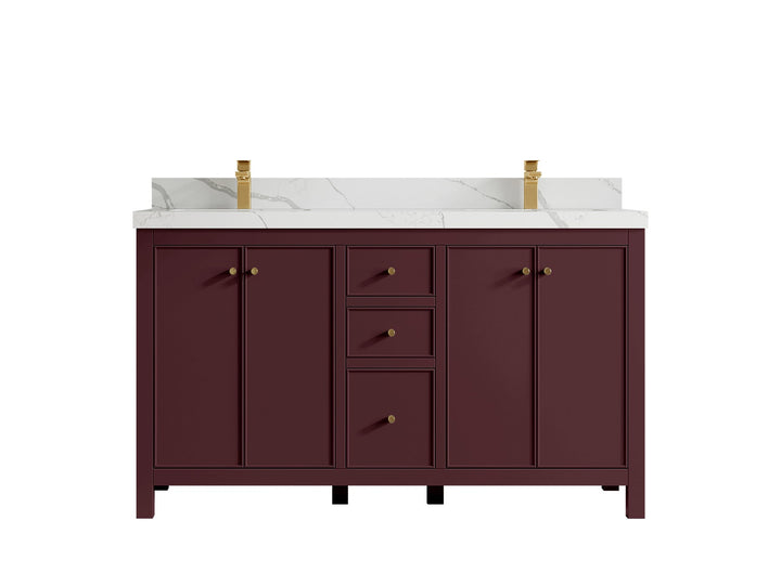 Chicago 60 in. W x 22 in. D Double Sink Bathroom Vanity - photo 33