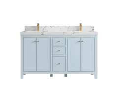 Chicago 60 in. W x 22 in. D Double Sink Bathroom Vanity - photo 37