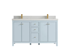 Chicago 60 in. W x 22 in. D Double Sink Bathroom Vanity - photo 13