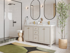 Chicago 60 in. W x 22 in. D Double Sink Bathroom Vanity - photo 2