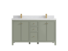 Chicago 60 in. W x 22 in. D Double Sink Bathroom Vanity - photo 31