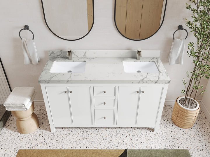 Chicago 60 in. W x 22 in. D Double Sink Bathroom Vanity - photo 42