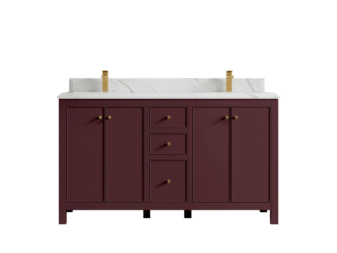 Chicago 60 in. W x 22 in. D Double Sink Bathroom Vanity - Willow Bath and Vanity