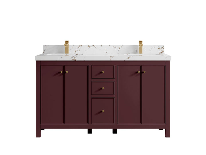 Chicago 60 in. W x 22 in. D Double Sink Bathroom Vanity - photo 19