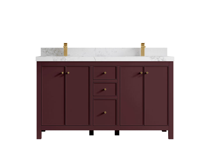 Chicago 60 in. W x 22 in. D Double Sink Bathroom Vanity - photo 35