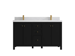 Chicago 60 in. W x 22 in. D Double Sink Bathroom Vanity - photo 1