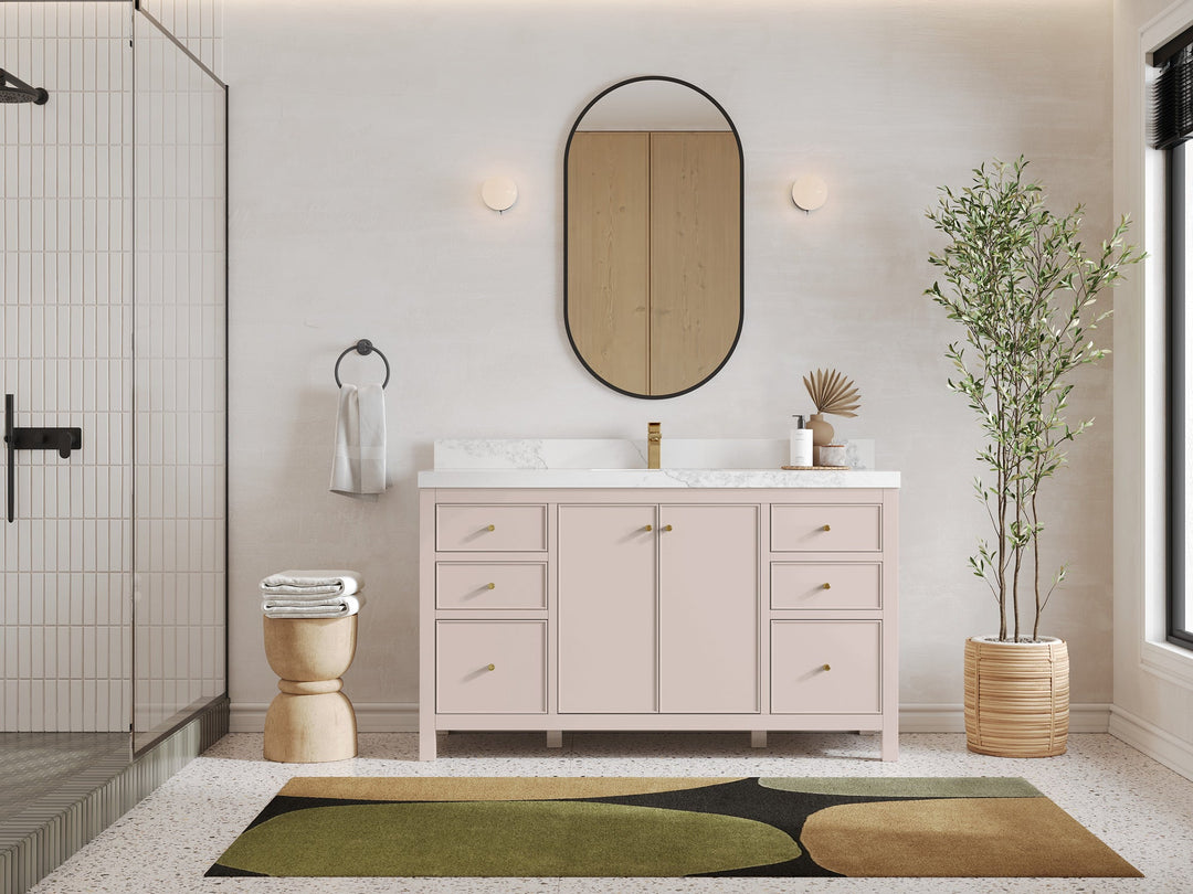Chicago 60 in. W x 22 in. D Single Sink Bathroom Vanity - Willow Bath and Vanity