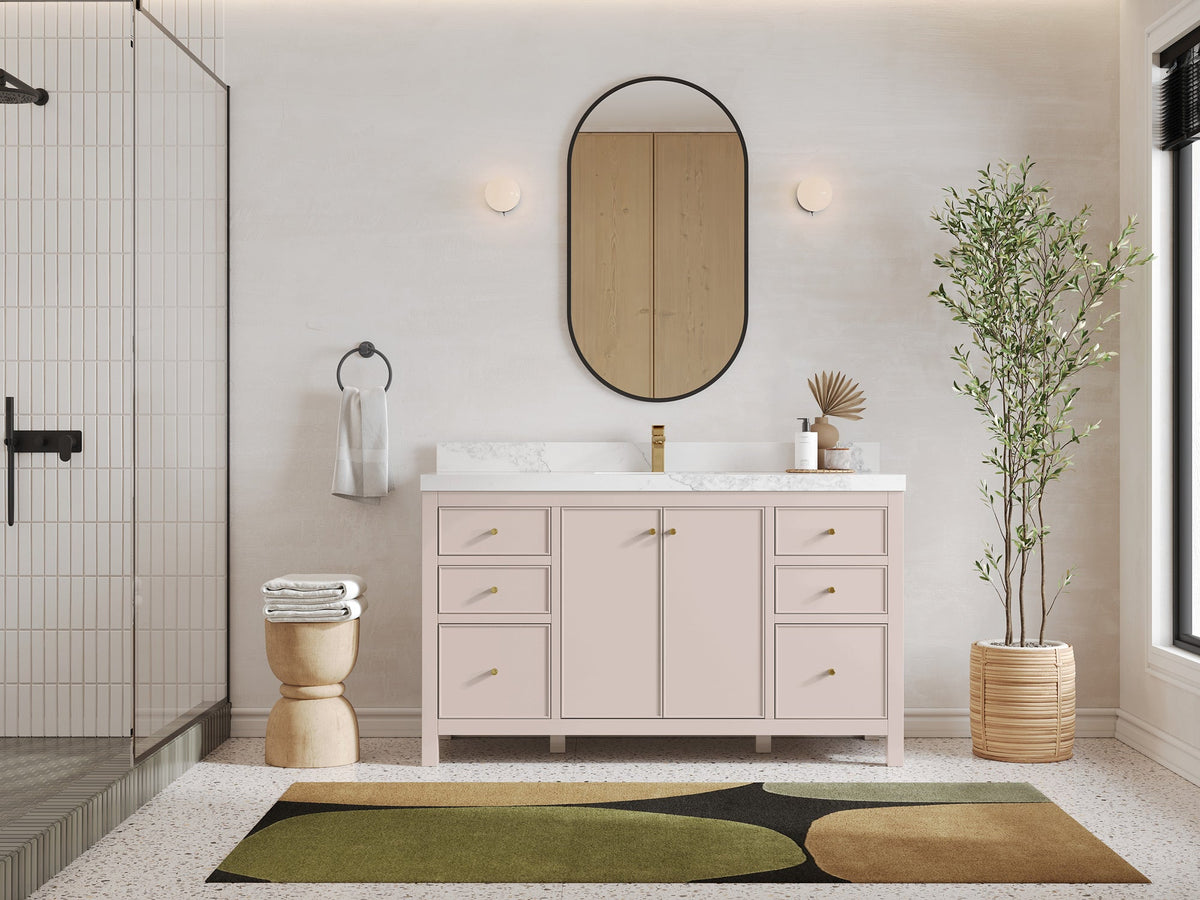 Chicago 60 in. W x 22 in. D Single Sink Bathroom Vanity - Willow Bath and Vanity