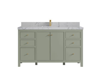 Chicago 60 in. W x 22 in. D Single Sink Bathroom Vanity - Willow Bath and Vanity