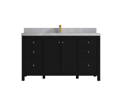 Chicago 60 in. W x 22 in. D Single Sink Bathroom Vanity - Willow Bath and Vanity