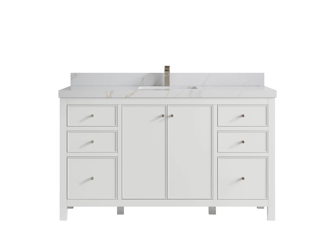 Chicago 60 in. W x 22 in. D Single Sink Bathroom Vanity - Willow Bath and Vanity