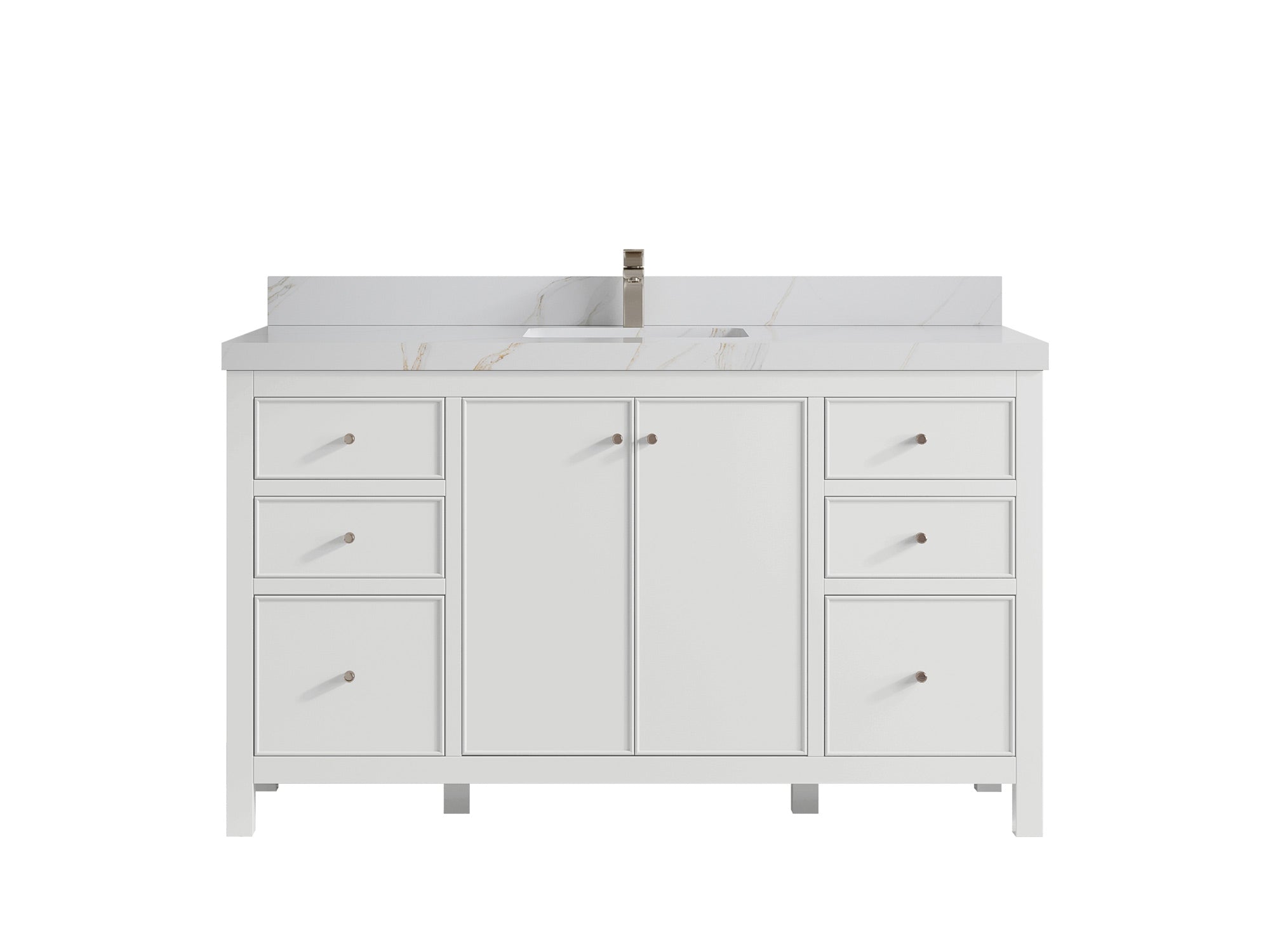Chicago 60 in. W x 22 in. D Single Sink Bathroom Vanity - Willow Bath and Vanity