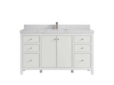 Chicago 60 in. W x 22 in. D Single Sink Bathroom Vanity - Willow Bath and Vanity