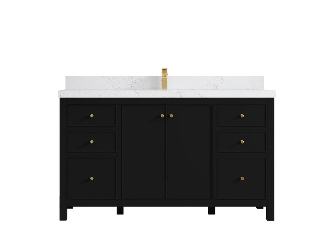 Chicago 60 in. W x 22 in. D Single Sink Bathroom Vanity - Willow Bath and Vanity