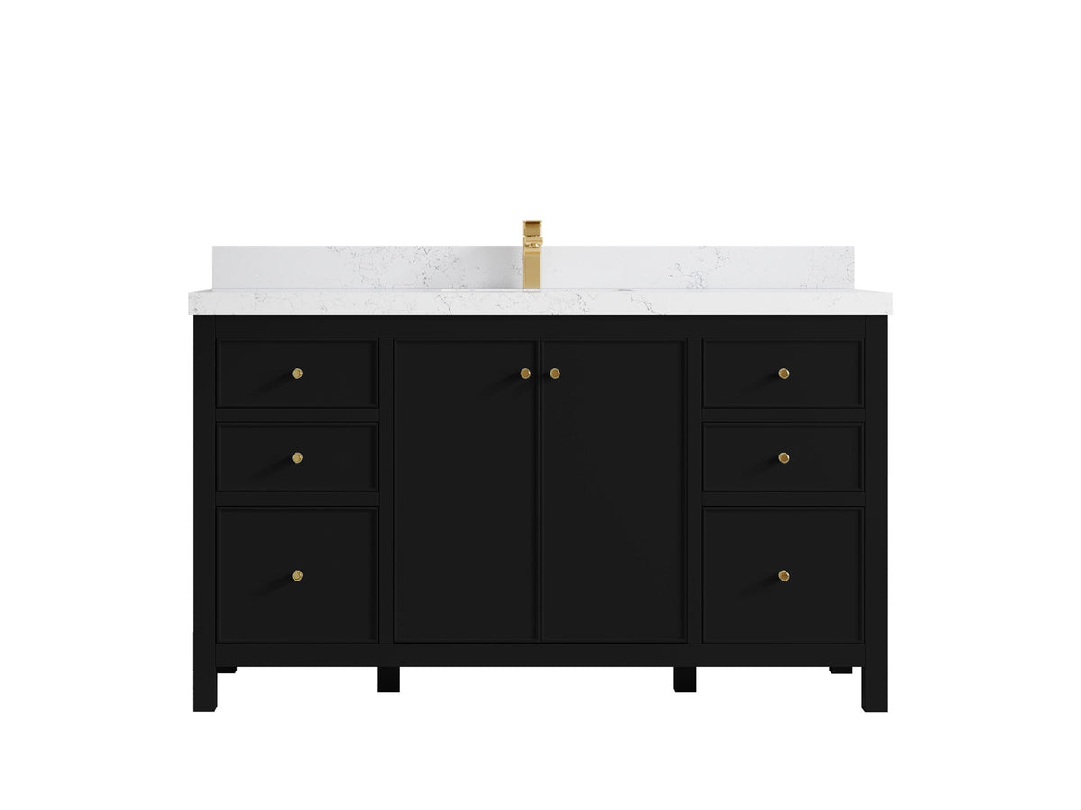 Chicago 60 in. W x 22 in. D Single Sink Bathroom Vanity - Willow Bath and Vanity